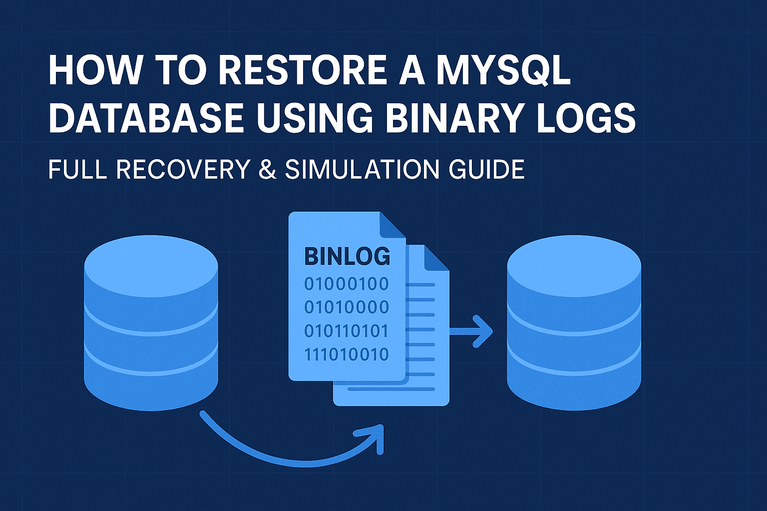 How to Restore a MySQL Database Using Binary Logs — Full Recovery & Simulation Guide